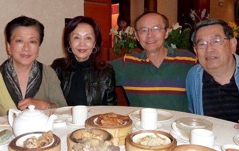 Ed, Jim and their wives in New York City